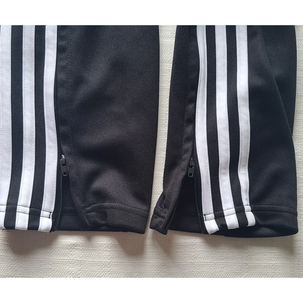 Adidas Copa Futbol Club Soccer Training Pants Black White Men’s Small Zip Leg